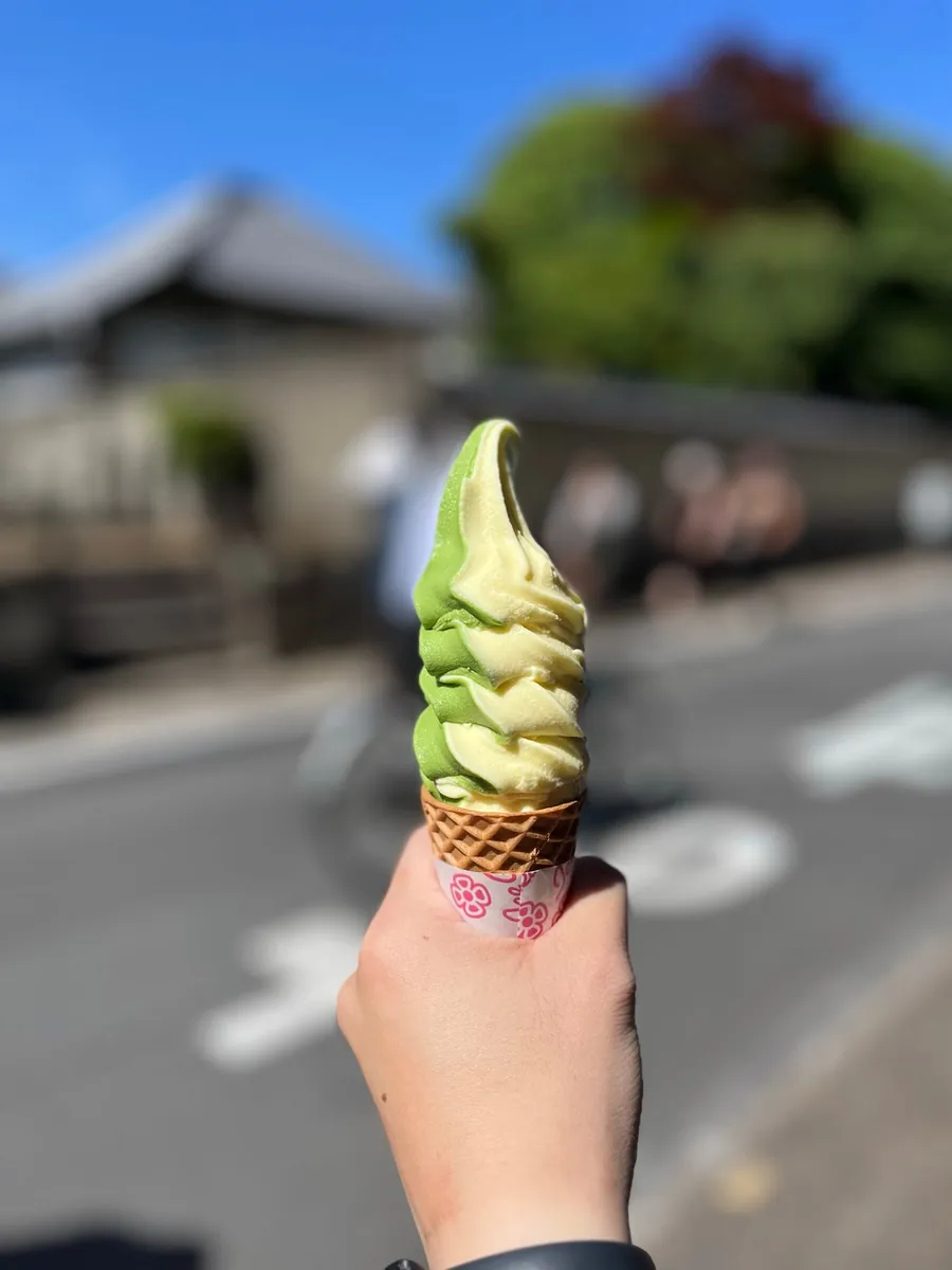 下山吃冰,准备打道回府