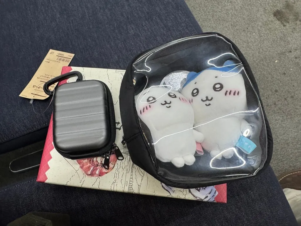 小废物行李箱(大约跟 Airpods Pro 一样大)跟娃包